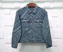 Load image into Gallery viewer, Monogram denim jacket
