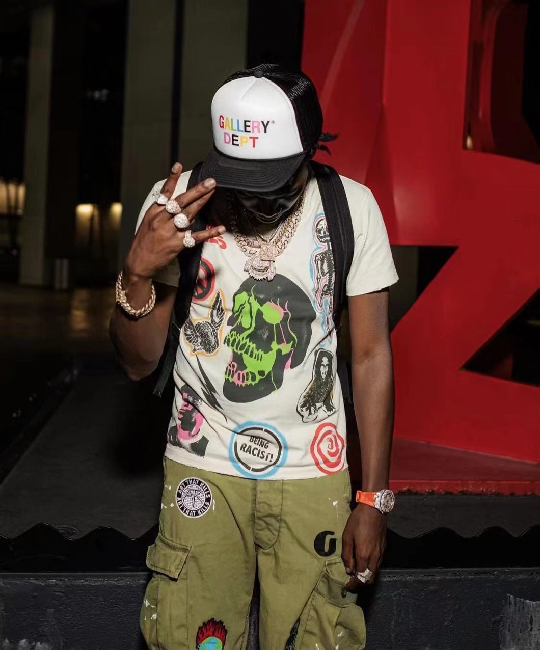 Gallery skully worldwide shirt