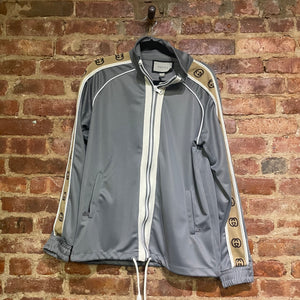 GG gray zip up
