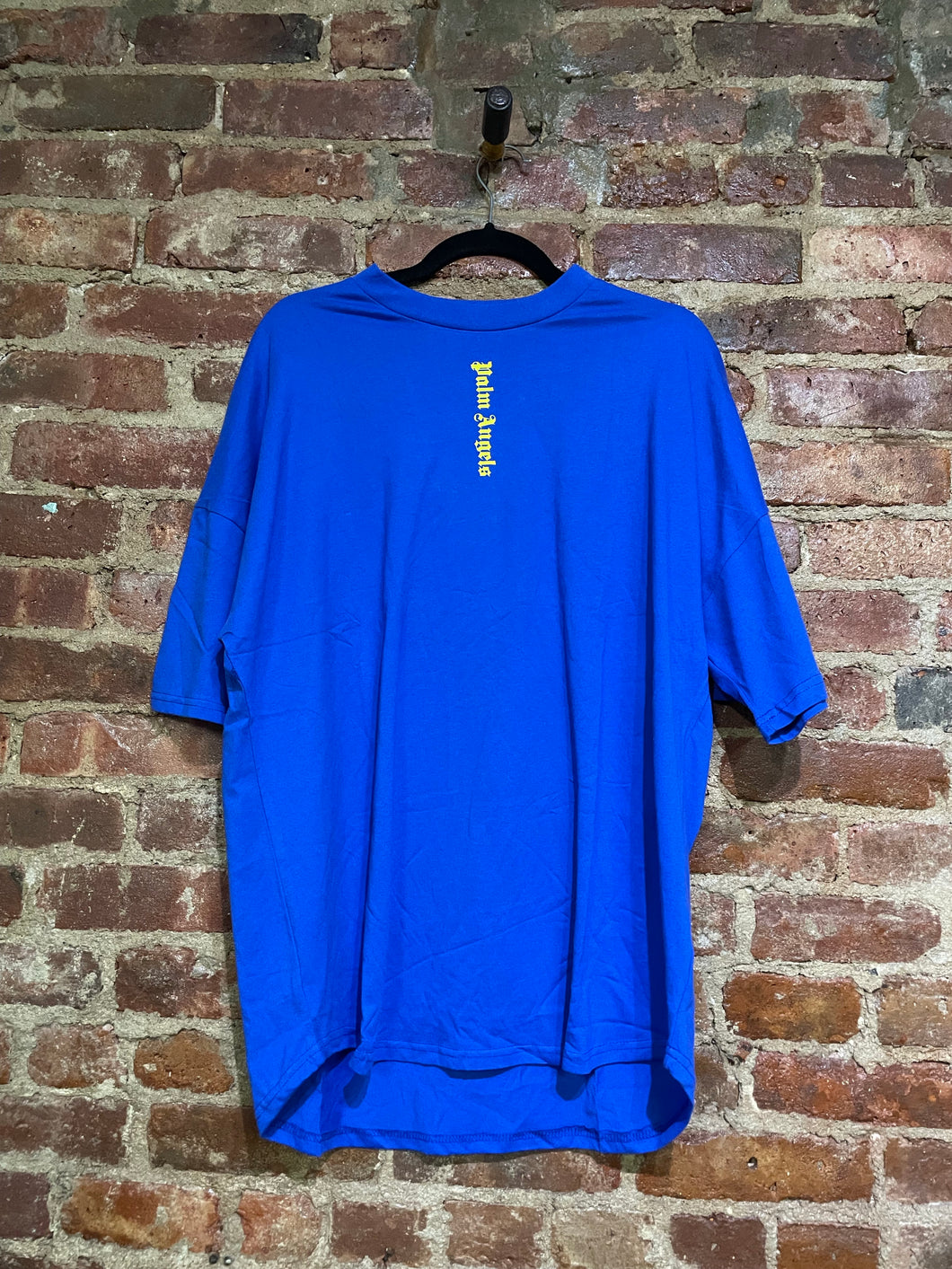 Palm spine logo shirt blue