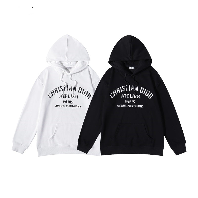 DD classic single print hoodie