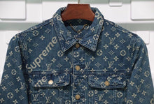 Load image into Gallery viewer, Monogram denim jacket
