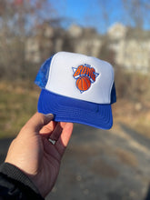Load image into Gallery viewer, BING BONG trucker-blue and white
