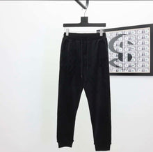 Load image into Gallery viewer, Black monogram tracksuit velour
