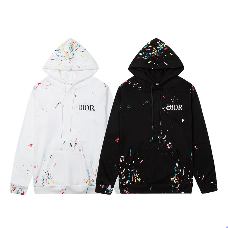 DD splatter paint hoodie