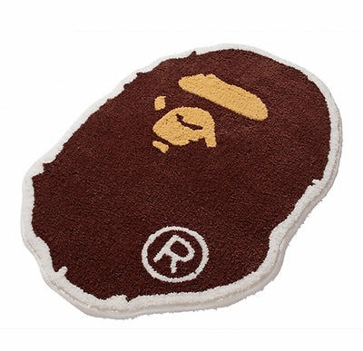 Ape head rug