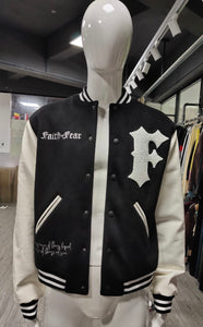 Faith Vs. Fear varsity jacket