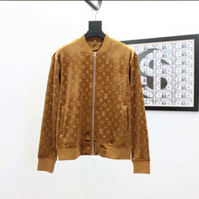 Load image into Gallery viewer, Brown monogram tracksuit velour
