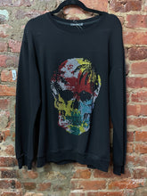 Load image into Gallery viewer, Skelton head rhinestone sweater
