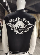 Load image into Gallery viewer, Faith Vs. Fear varsity jacket
