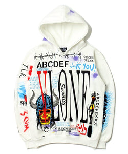 V lone mash up hoodie