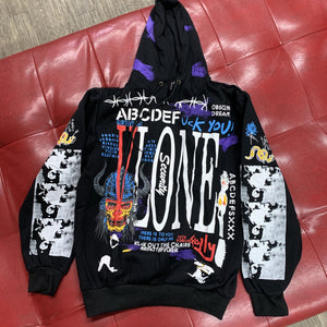 VLONE mash up hoodie black