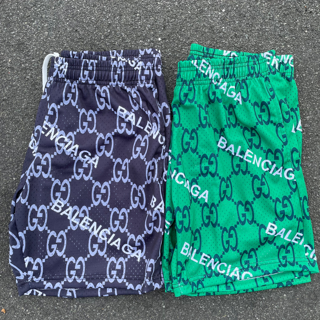GG BB mesh shorts