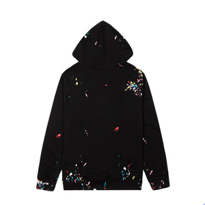 DD splatter paint hoodie