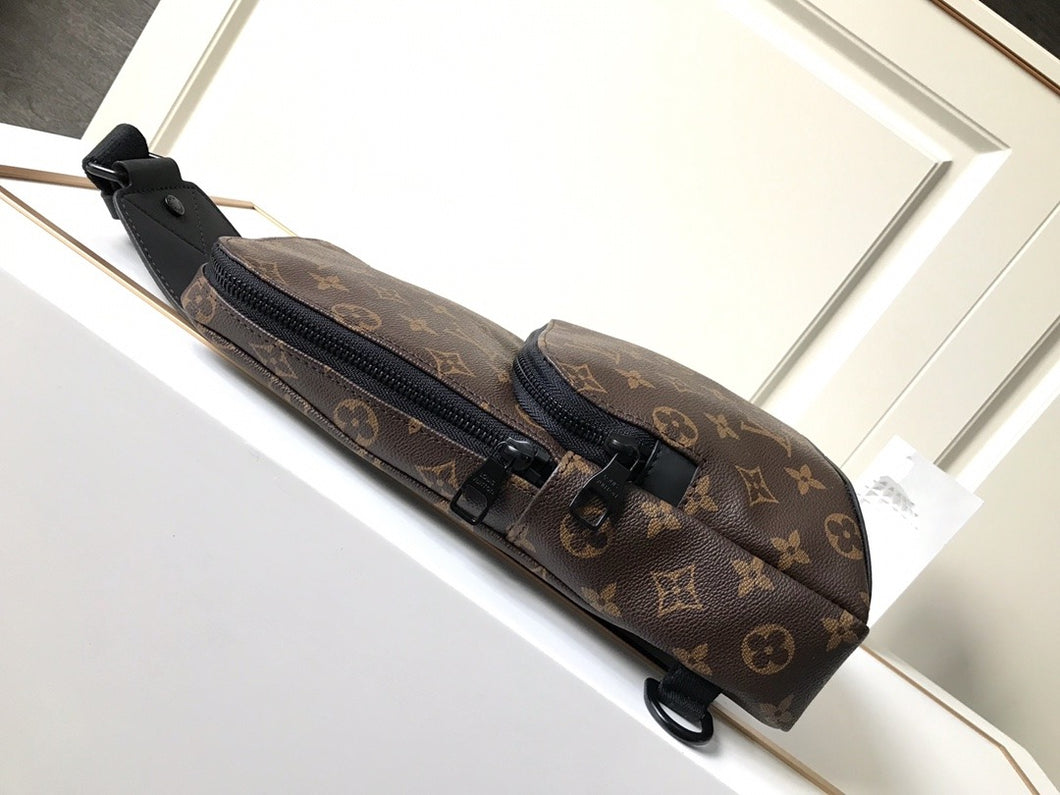 Monogram brown sling bag